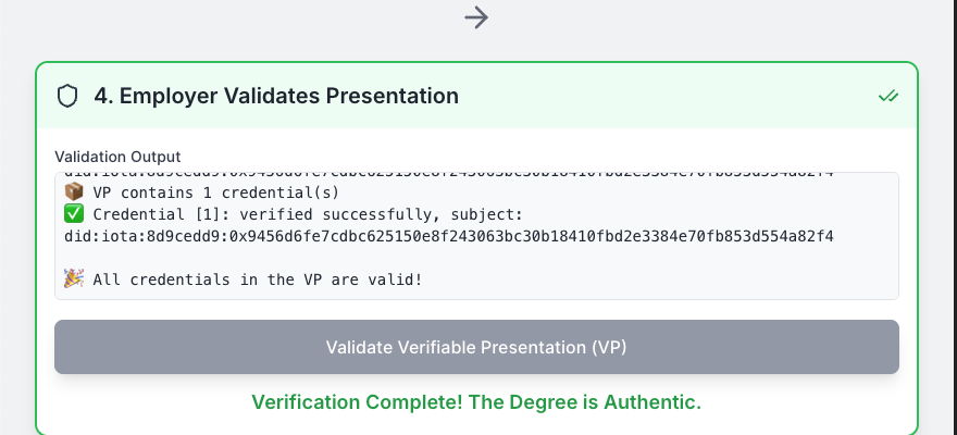 Create Decentralized Identifier output